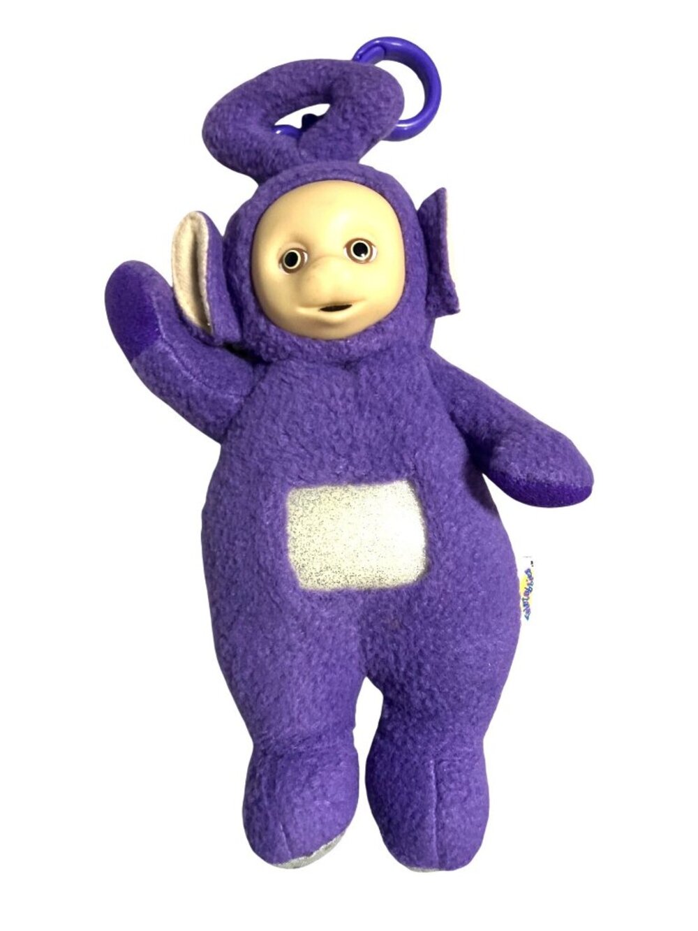 Avon Teletubbies Purple Plush Tinky Winky Keychain Clip-On Toy 9" 1998